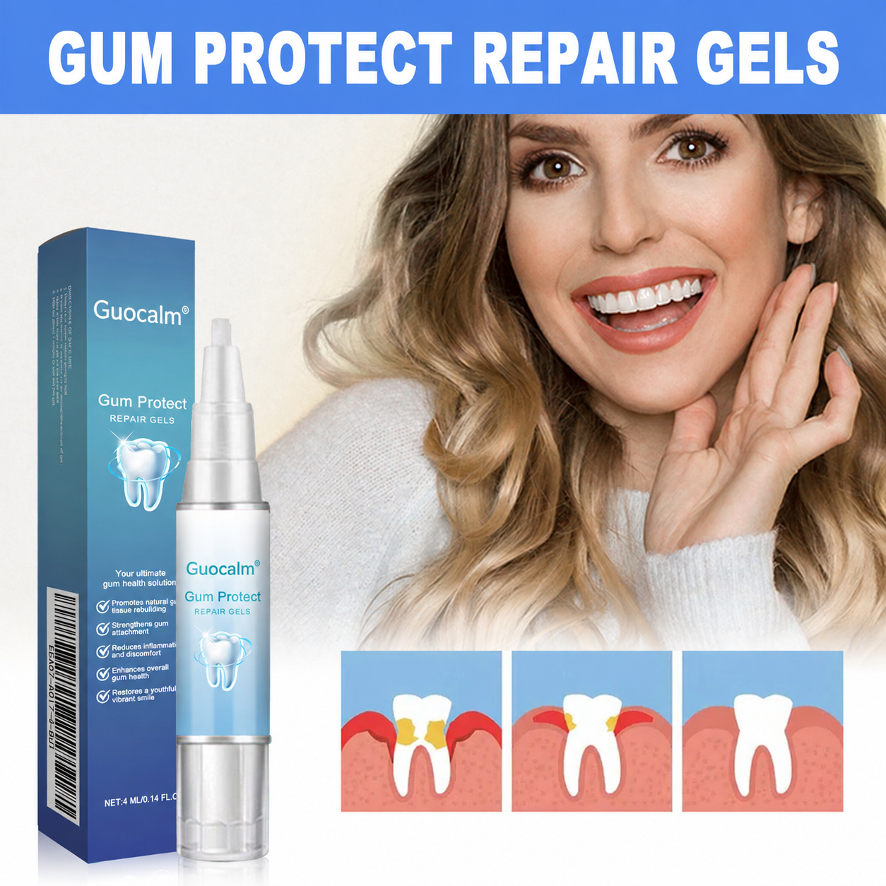 Guocalm® Gum Protect Repair Gel  | Gingival Repair Soothing Oral Care Gel