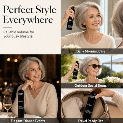 👩 Peach-Scented Volumizing Hair Spray | All-Day Hold & Lightweight, Bouncy Hair Styling Product