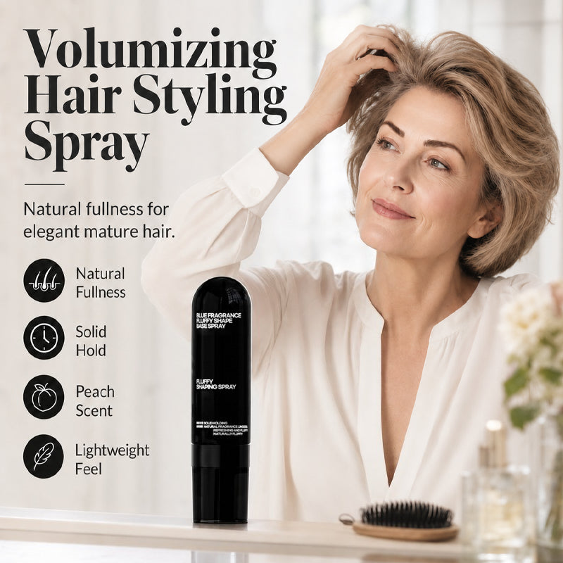 👩 Peach-Scented Volumizing Hair Spray | All-Day Hold & Lightweight, Bouncy Hair Styling Product