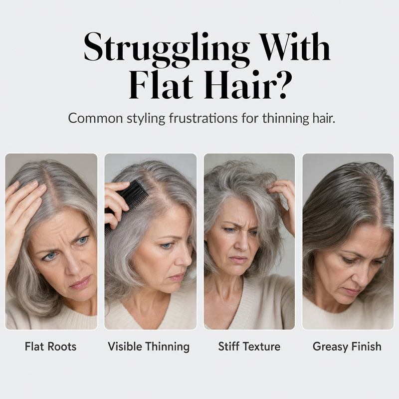 👩 Peach-Scented Volumizing Hair Spray | All-Day Hold & Lightweight, Bouncy Hair Styling Product